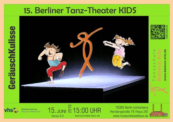 Berliner Tanz - Theater Kids - Nachmittag am Samstag, den 15.06.2019 um 15:00 Uhr Samstag, den 15.06.2019 um 15:00 Uhr